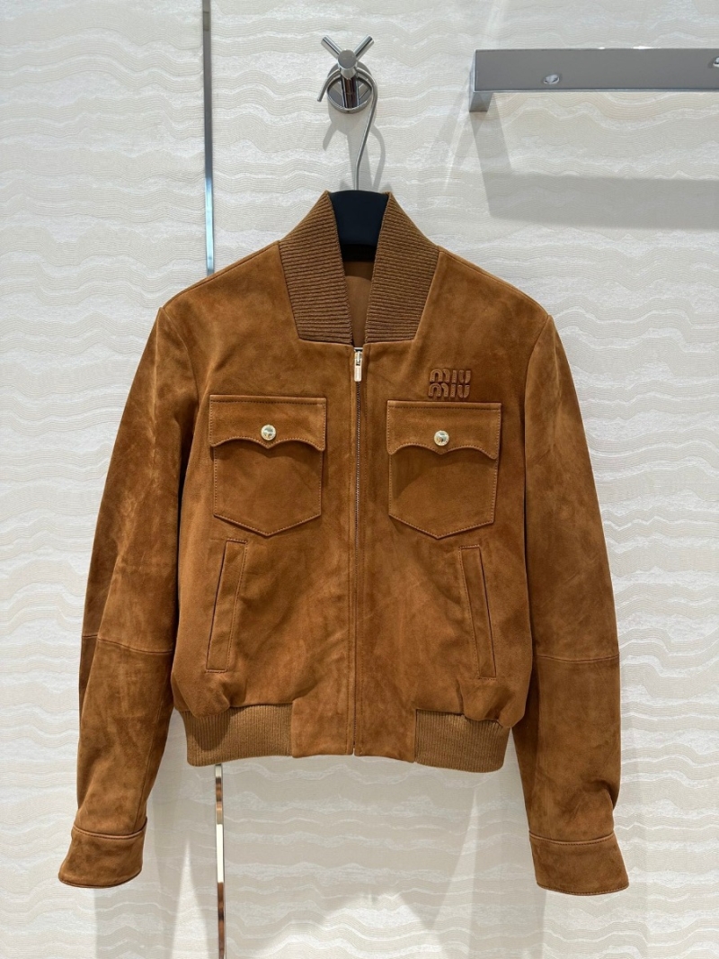 Miu Miu Limited Edition Vintage Gold Suede Jacket