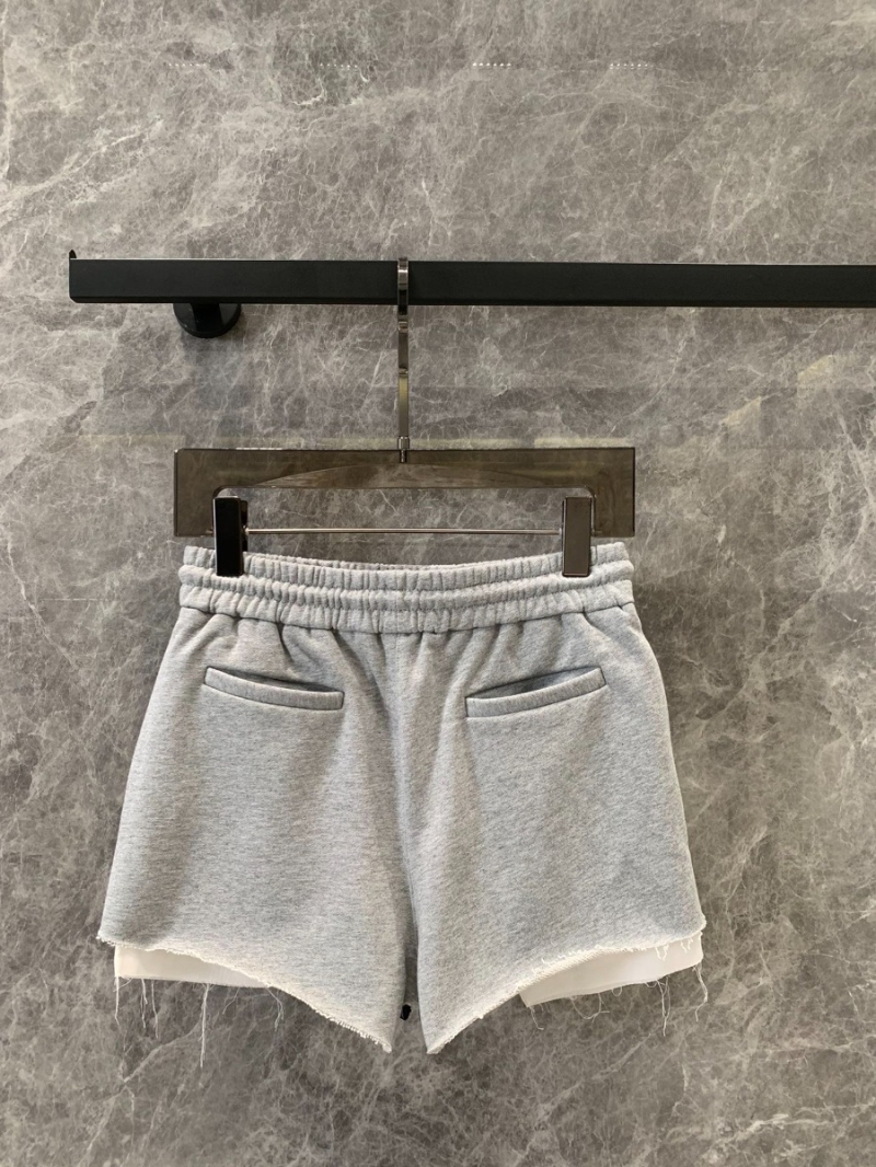 Miu Miu 24FW Early Autumn Letter Logo Patch Shorts