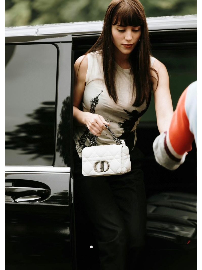 Dior Asymmetrical Gathered Top - Eiffel Tower Print