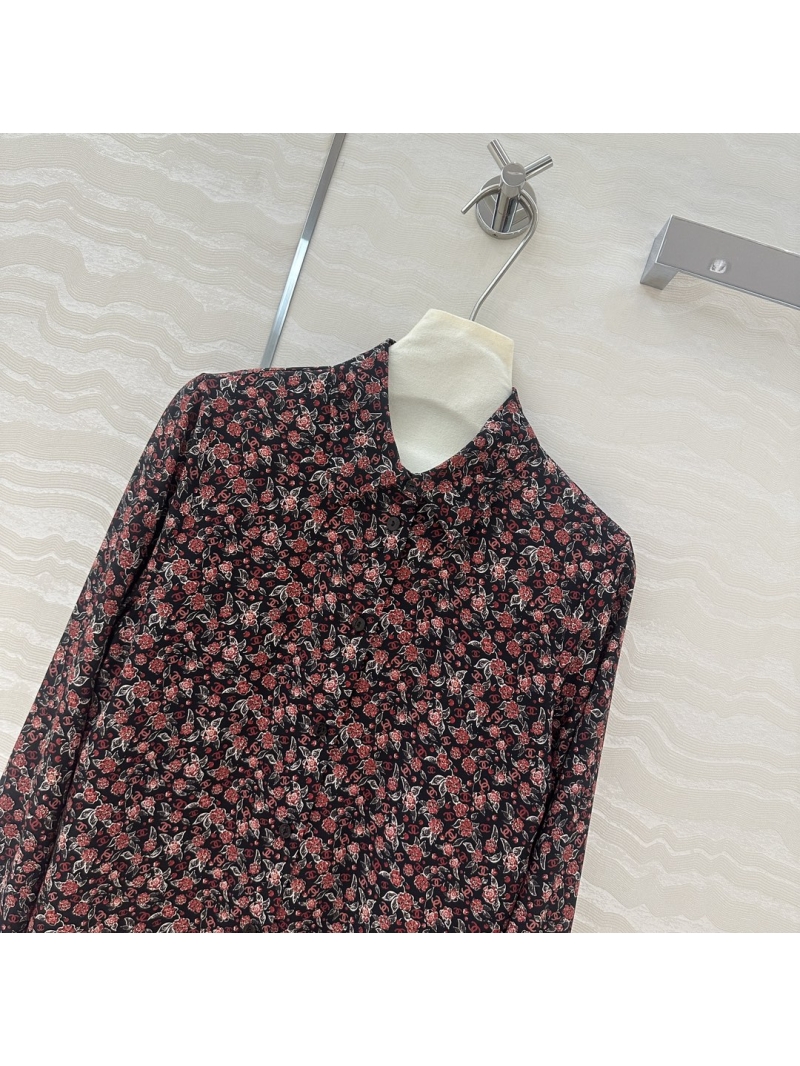 Chanel Limited Edition. Coco Mini Floral Silk Shirt