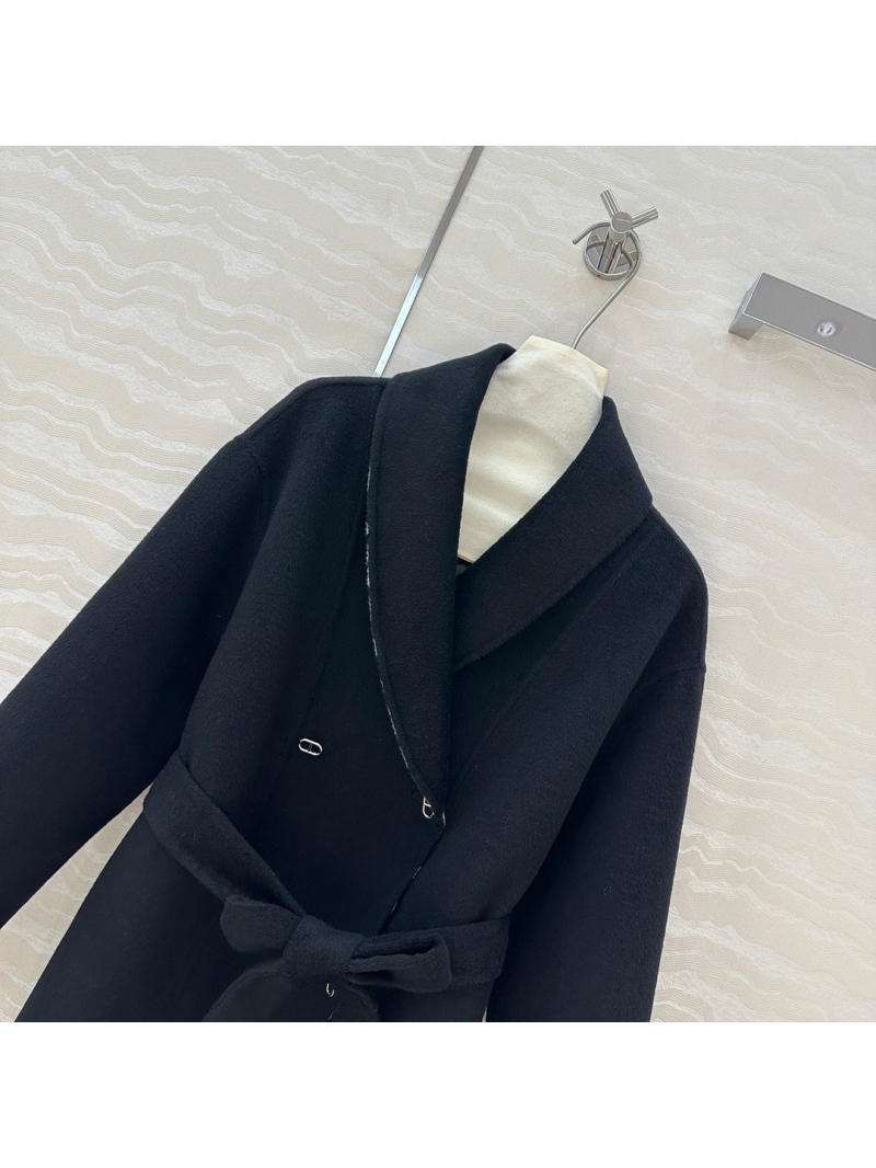Hermes Roulis Collection Elegant Cashmere Coat with Belt