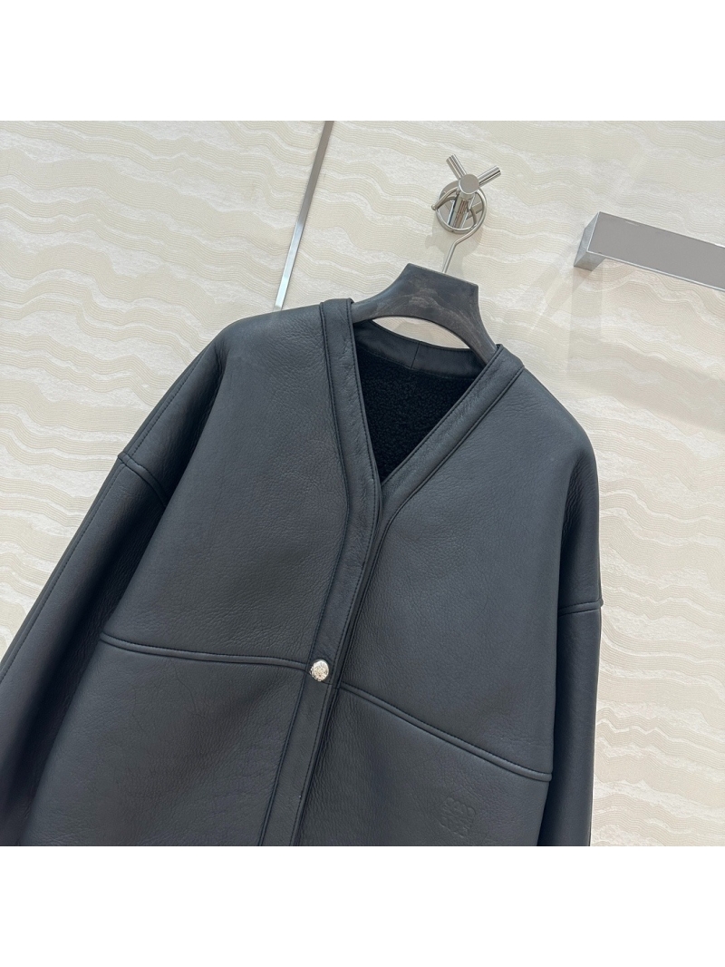 Loewe Limited Edition Imported Premium Shearling Lambskin Jacket