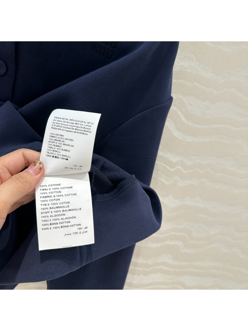 Miu Miu Chic Sweater and Skirt Set Blue