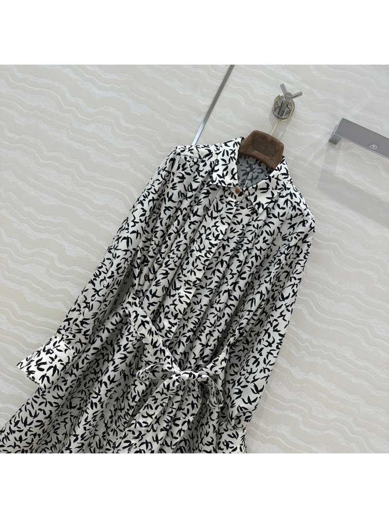 Loro Piana Imported South of France Silk Printed Dress