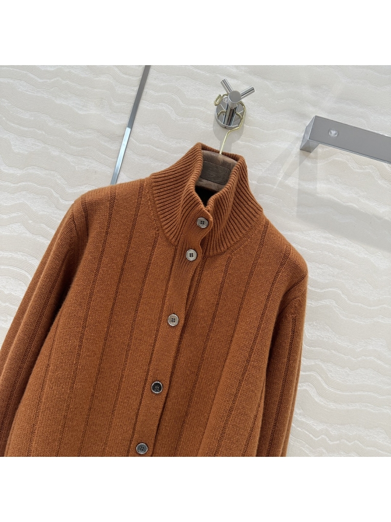 Loro Piana Cashmere Cardigan – Elegant Ribbed Knit Cardigan