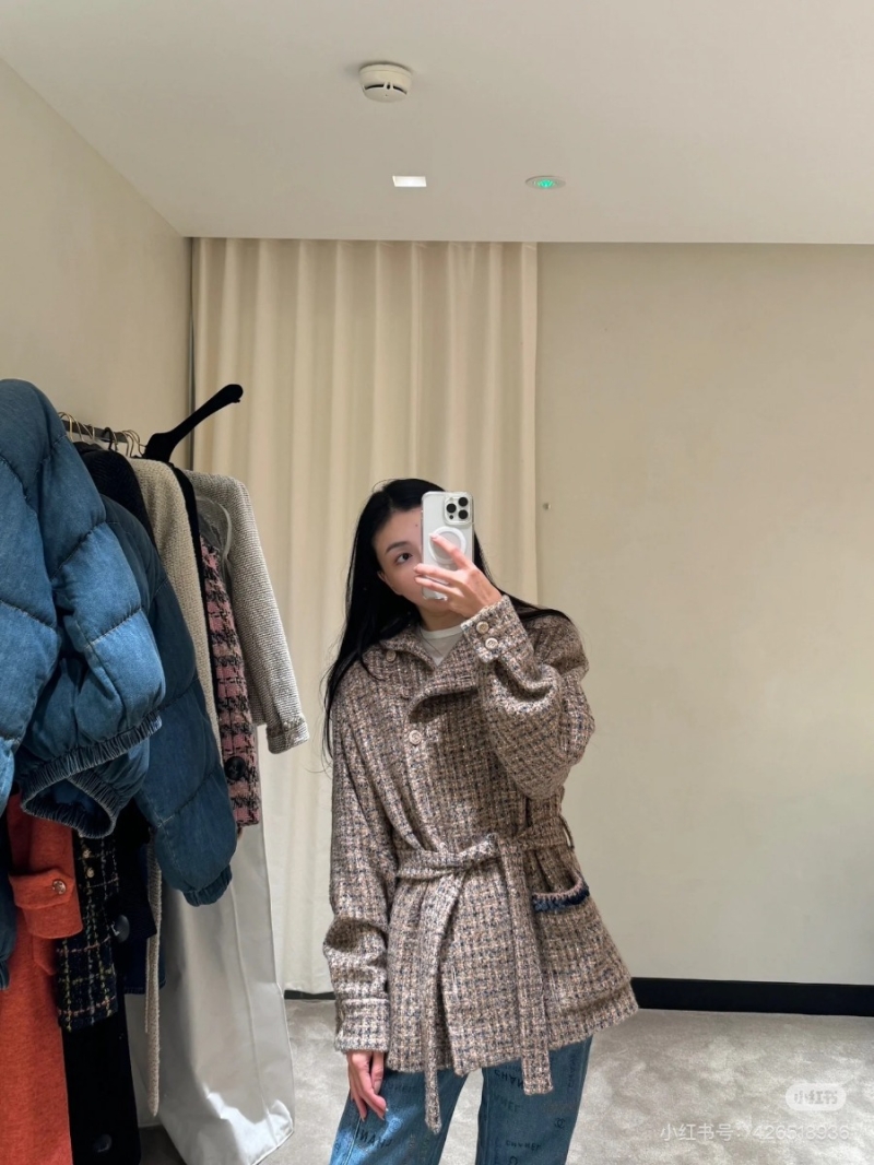 Chanel Coco 24K Autumn/Winter Vintage Plaid Tweed Jacket