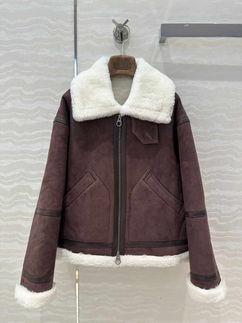 Loro Piana Vintage Shearling Chocolate Brown Jacket
