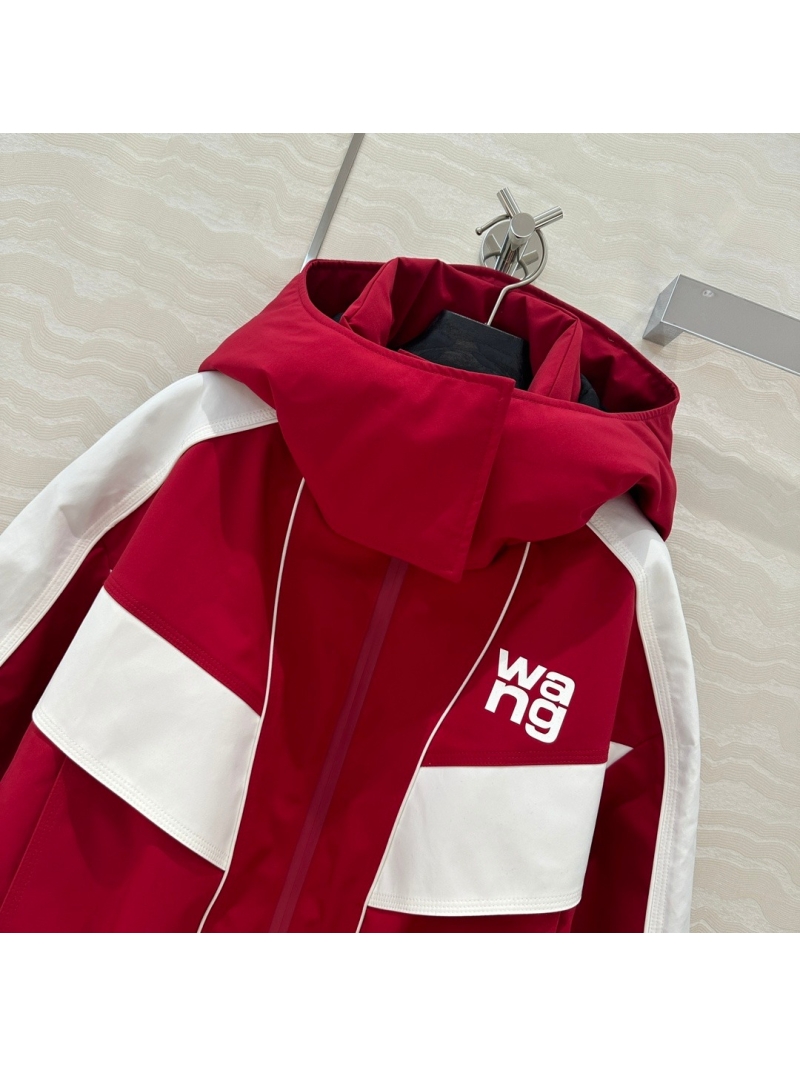 Alexander Wang Outdoor-Inspired Hooded Puffer Jacket - Red