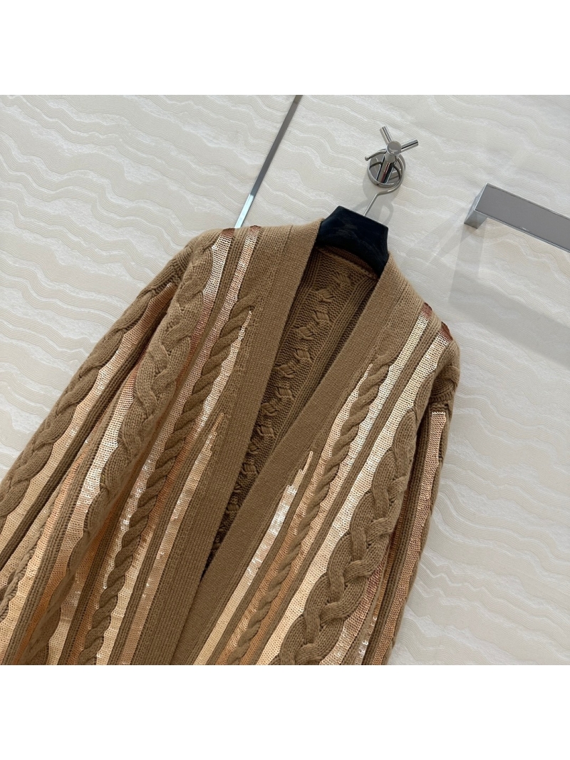 Max Mara Embroidered Sequins Cashmere Cardigan