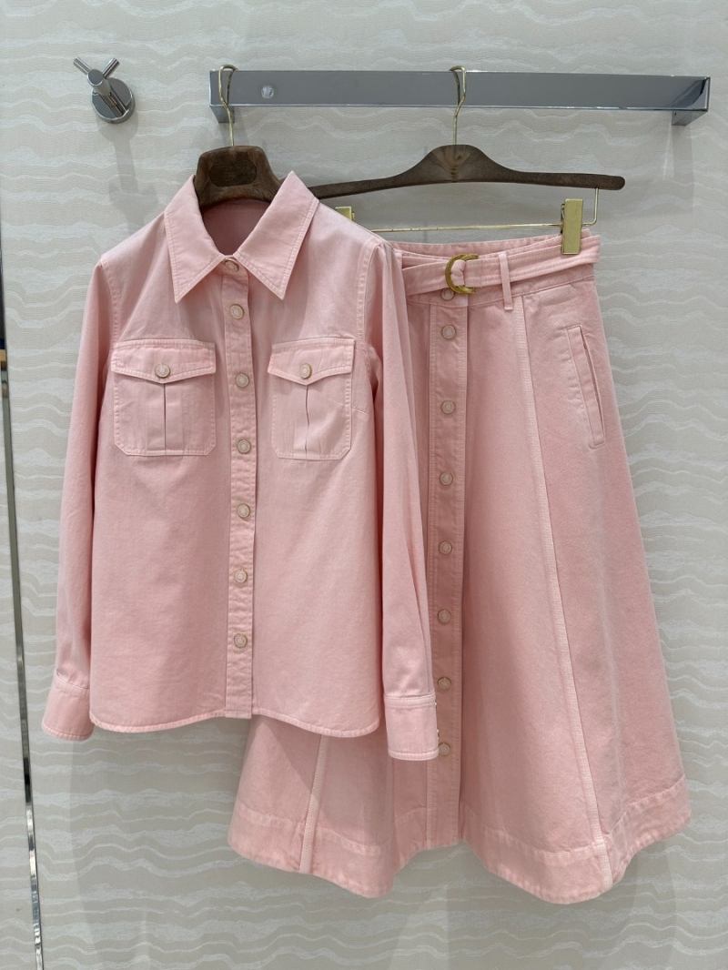 Zimmermann Timeless Elegance Shirt in Solid Color. Pink
