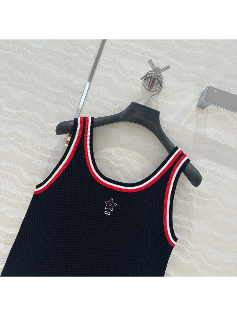 Dior MissDior Sporty Knit Tank Top Black Striped