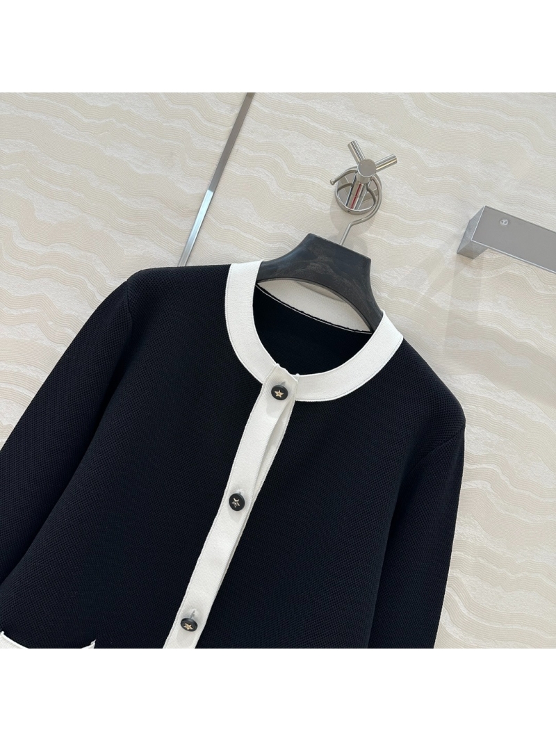 Dior MissDior Elegant Knit Cardigan Black