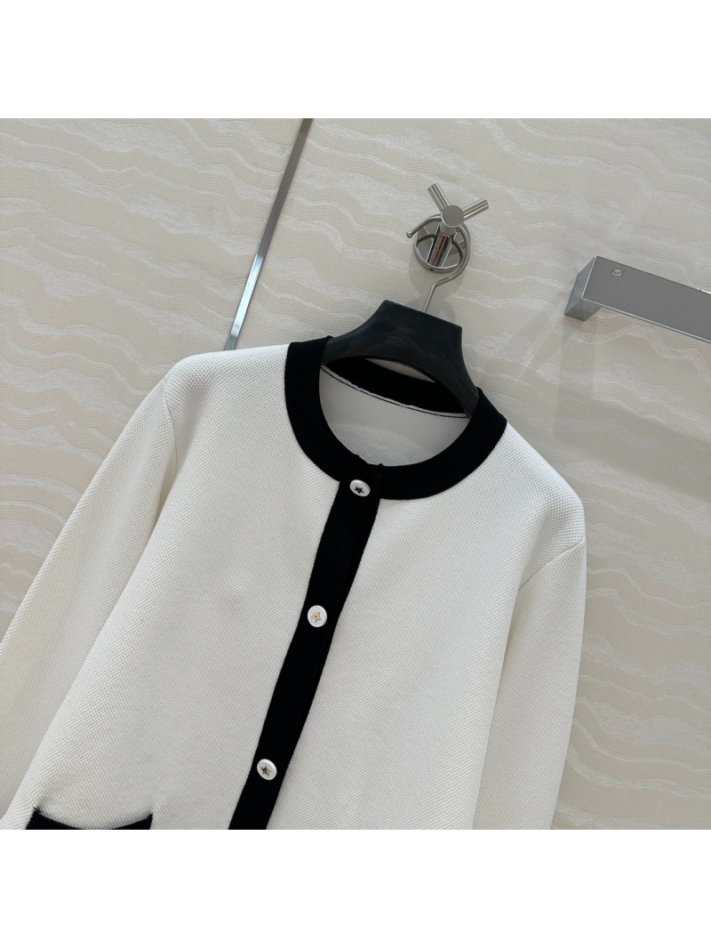 Dior MissDior Elegant Knit Cardigan White