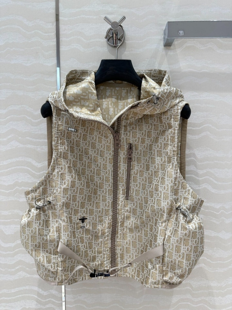 Dior Miss Dior Sporty Hooded Vest Oblique Pattern