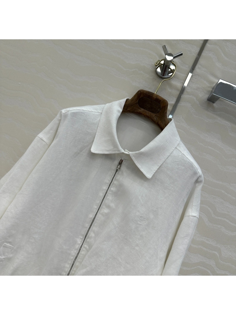 Loro Piana Exclusive Imported Linen Jacket White
