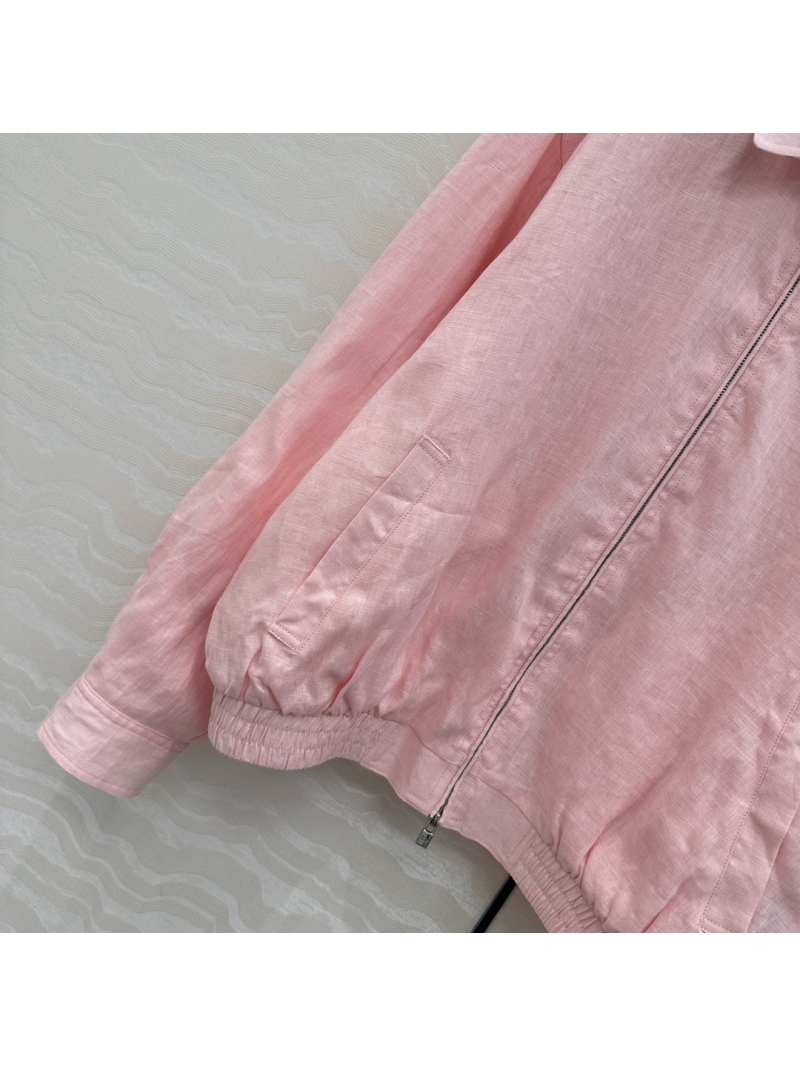 Loro Piana Exclusive Imported Linen Jacket pink
