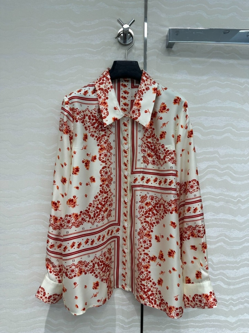 Fendi 25SS Holiday Collection Printed Silk Shirt - Limited Edition