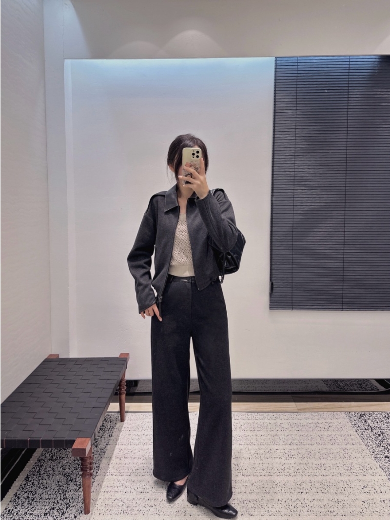 Hermès Limited Edition Luxe Short Jacket in Black | Exclusive Custom Fabric, High-End Triacetate & Wool Blend, Lamb Leather Collar