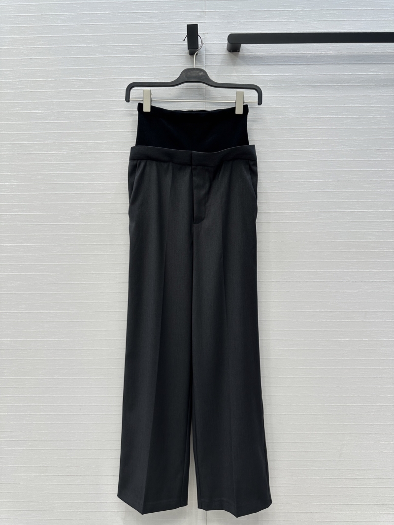 Alaia Deconstructed Knit-Blend Wide-Leg Trousers in Black | Exclusive Luxury Design