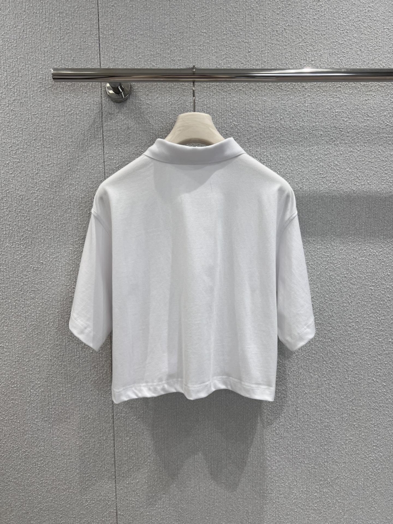 Alexander Wang Spring Summer Embroidered Logo Polo T-Shirt - Exclusive Design