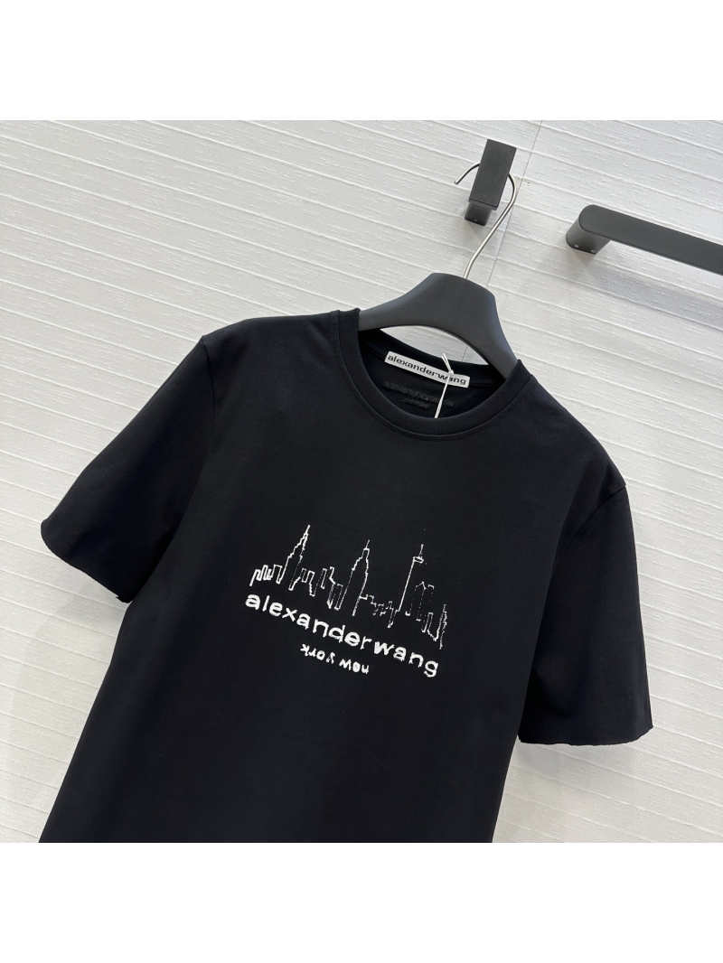 Alexander Wang Exclusive Graffiti Sketch T-Shirt - Black Imported Cotton