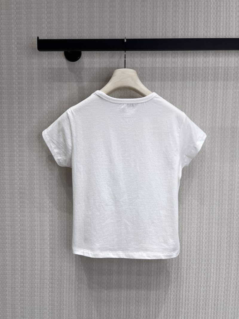 Alexander Wang Vintage Washed Lipstick Print Slim T-Shirt in Washed Smoke Grey