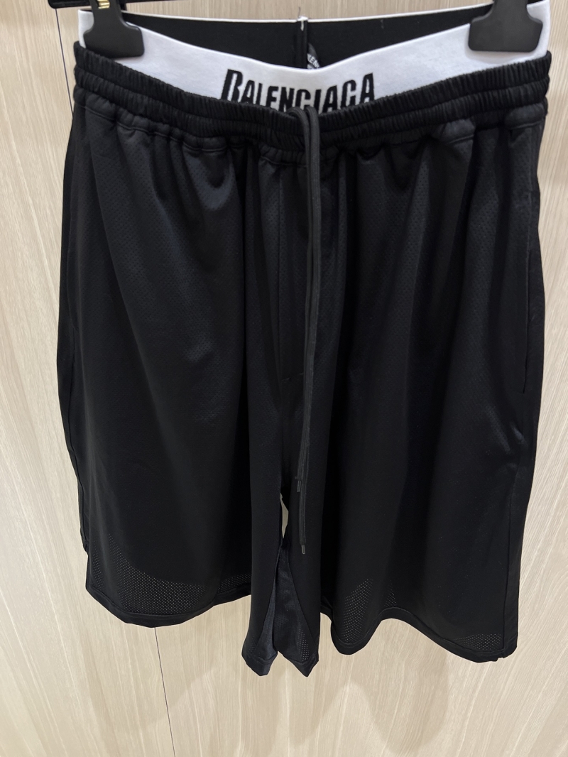 Balenciaga 25SS Dual-Waist Mesh Shorts - Luxe Performance Wear