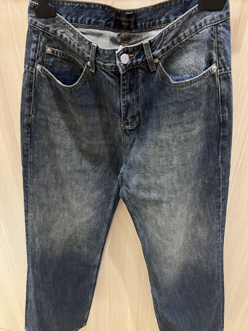 Balenciaga 25SS Runway Low-Rise Denim Jeans - Luxe Street Style