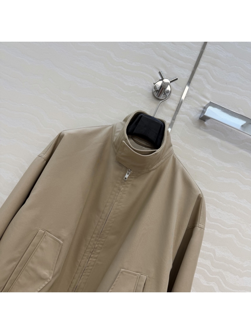 Balenciaga 100% High-Count Twill Cotton Minimalist Sculptural Bomber Jacket