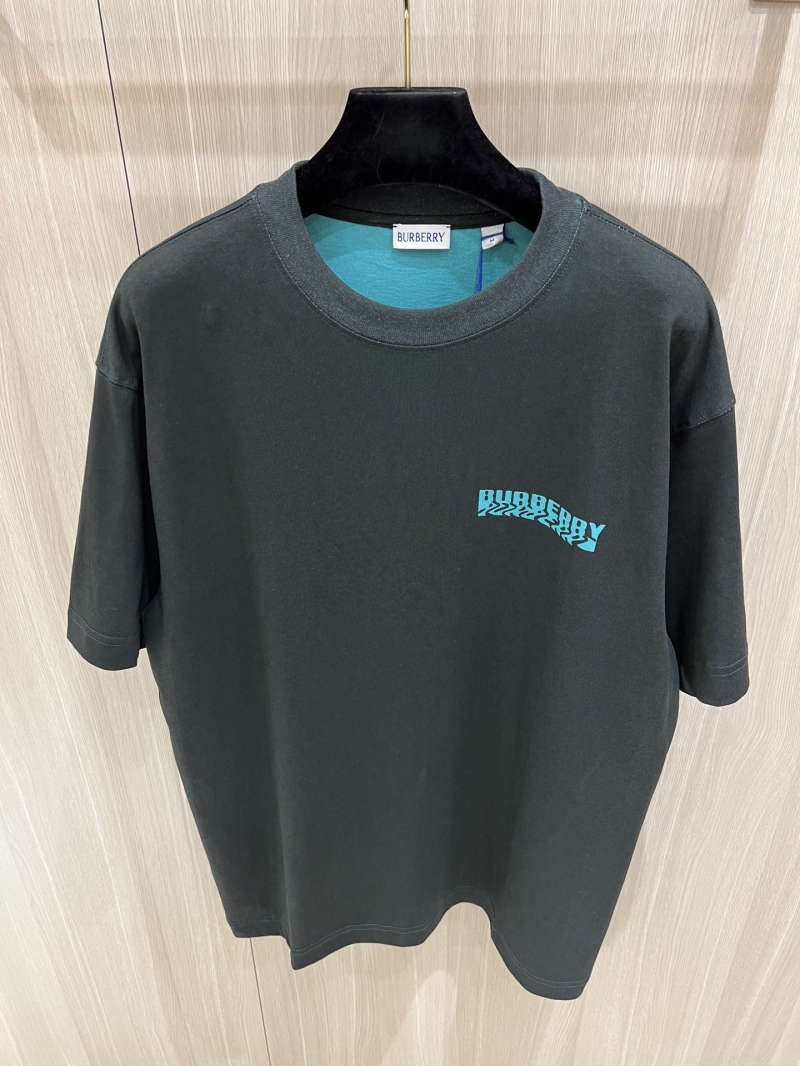 Burberry Phantom Letter Print Dual-Tone Short Sleeve T-Shirt