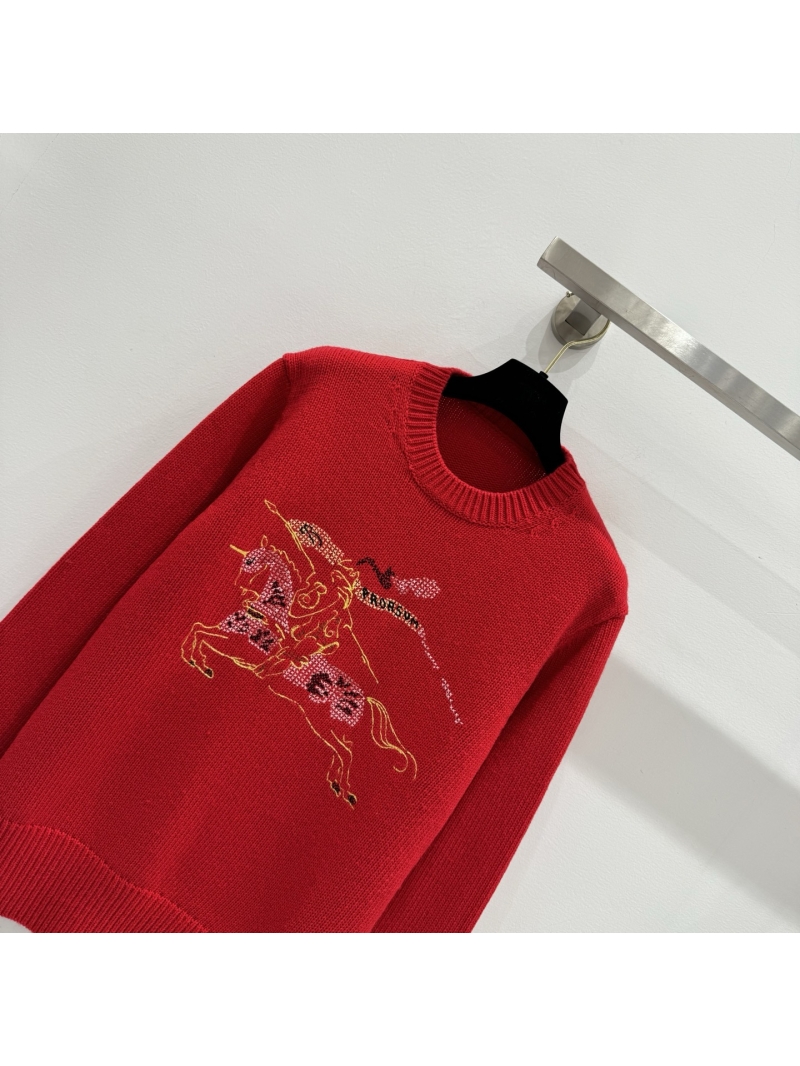 Burberry Limited Edition Knit Jumper | Signature Equestrian Knight | True Red