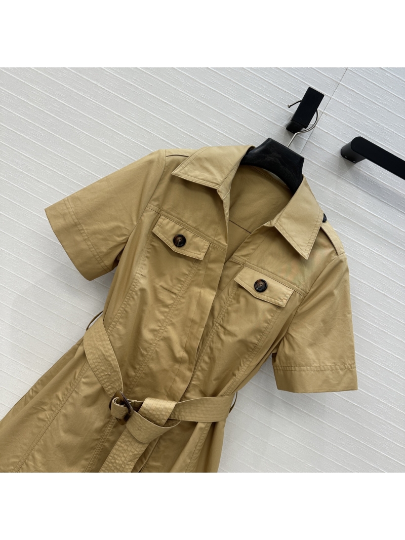 Bottega Veneta Minimalist Lapel Shirt Dress - Elegant Urban Style