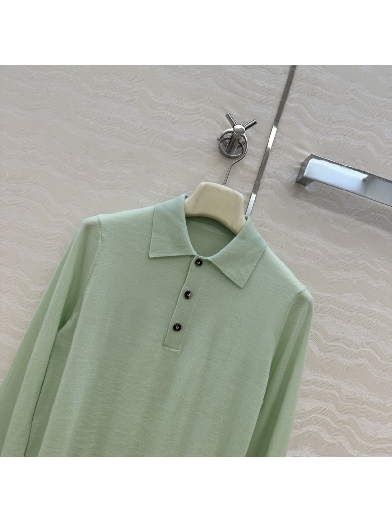 Bottega Veneta 100% Merino Wool 16-Gauge Polo Sweater | Minimalist Smart Casual Luxury Knitwear