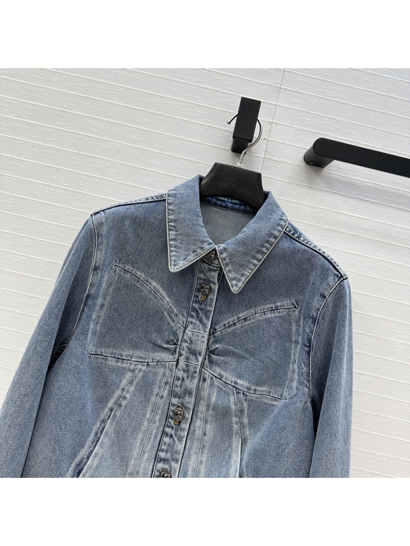 Chanel Denim Jacket – Butterfly Bow Collection | Vintage Wash Cropped Fit