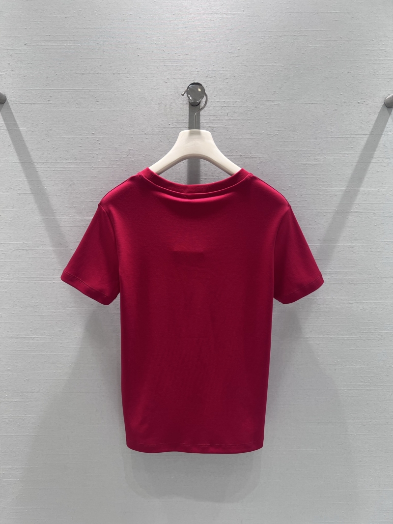 Chanel Mademoiselle Coco N°5 Embellished T-Shirt - Vibrant Fuchsia Pink Luxury Cotton Tee