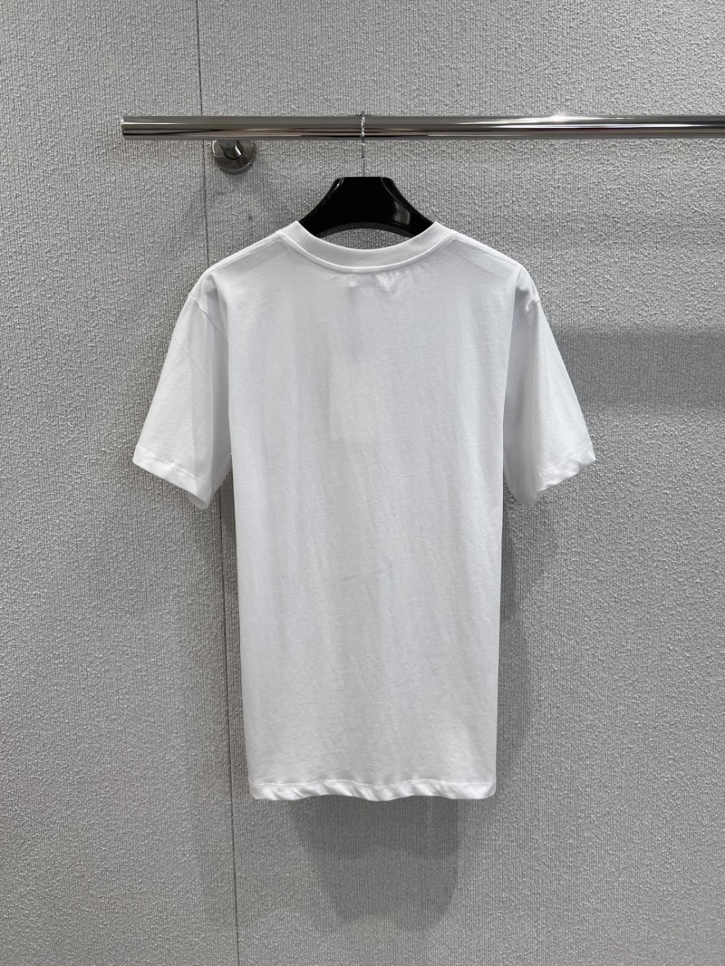 Celine Whimsical Graffiti Print Round-Neck T-Shirt - Pure Cotton Luxe