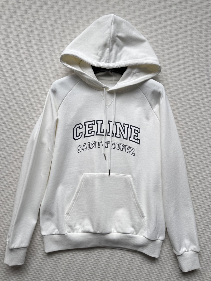 Celine Unisex Letter Print Hooded Sweatshirt - Exclusive Early Spring Style