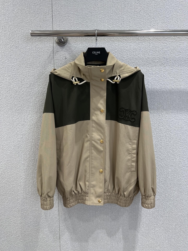 Celine Early Autumn Triumph Arch Hooded Sun-Protective Jacket - Exclusive Urban Style