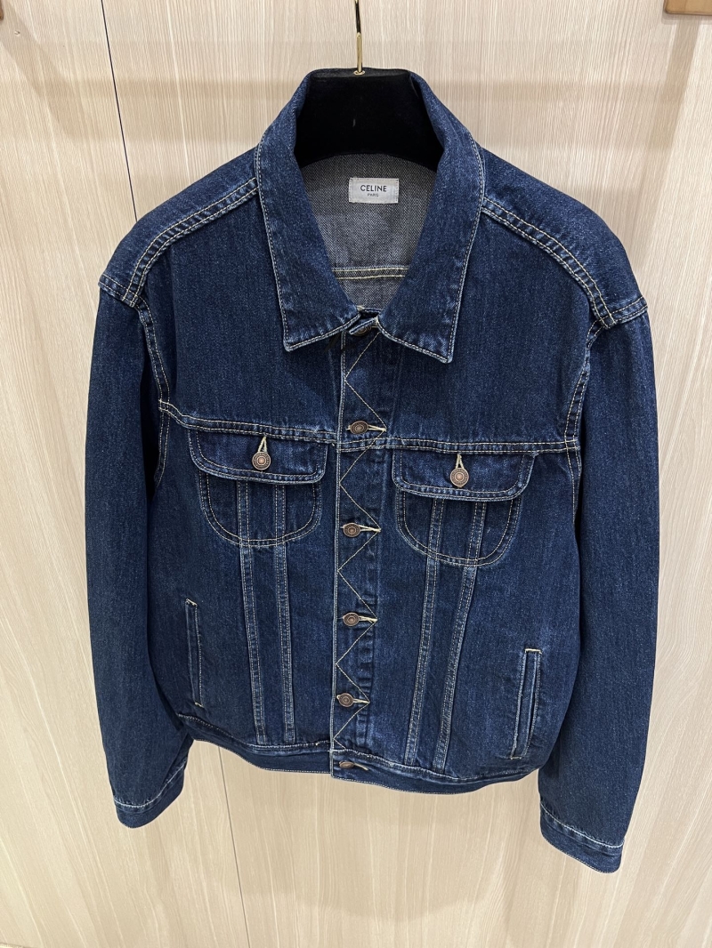 Celine Poyal Indigo Washed Denim Jacket