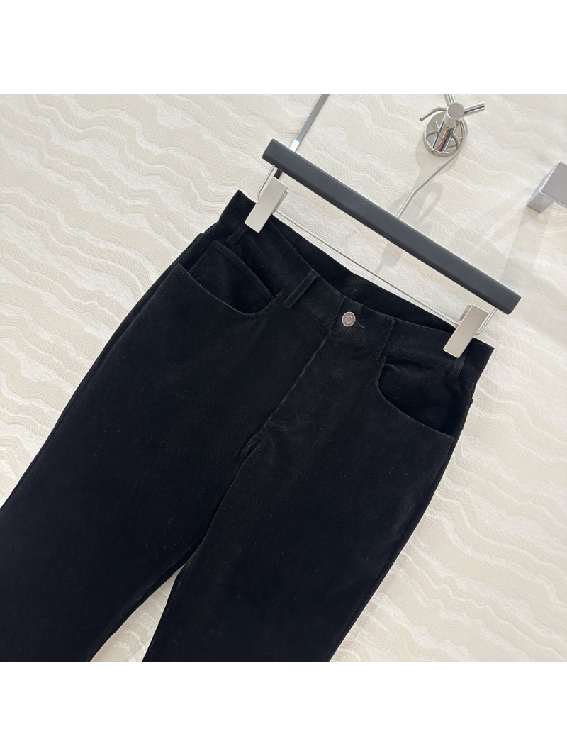 Celine Lantern Corduroy Flare Pants – Imported Fine-Ribbed Stretch Corduroy, Mid-Low Rise, Leg-Lengthening Flared Design