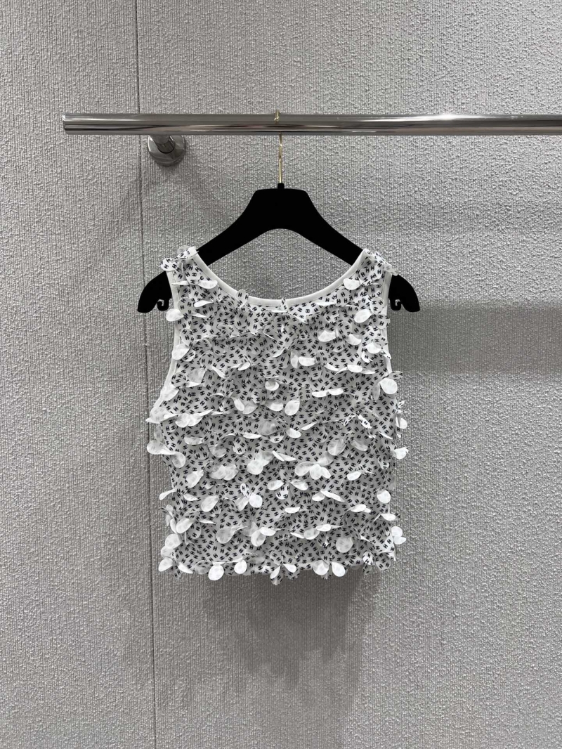 Chanel Early Spring Luxe Floral Vest - Exclusive Handcrafted Elegance