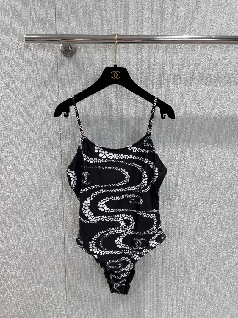 Chanel Cocobeach Series Summer Swimwear - Black Luxe Edition