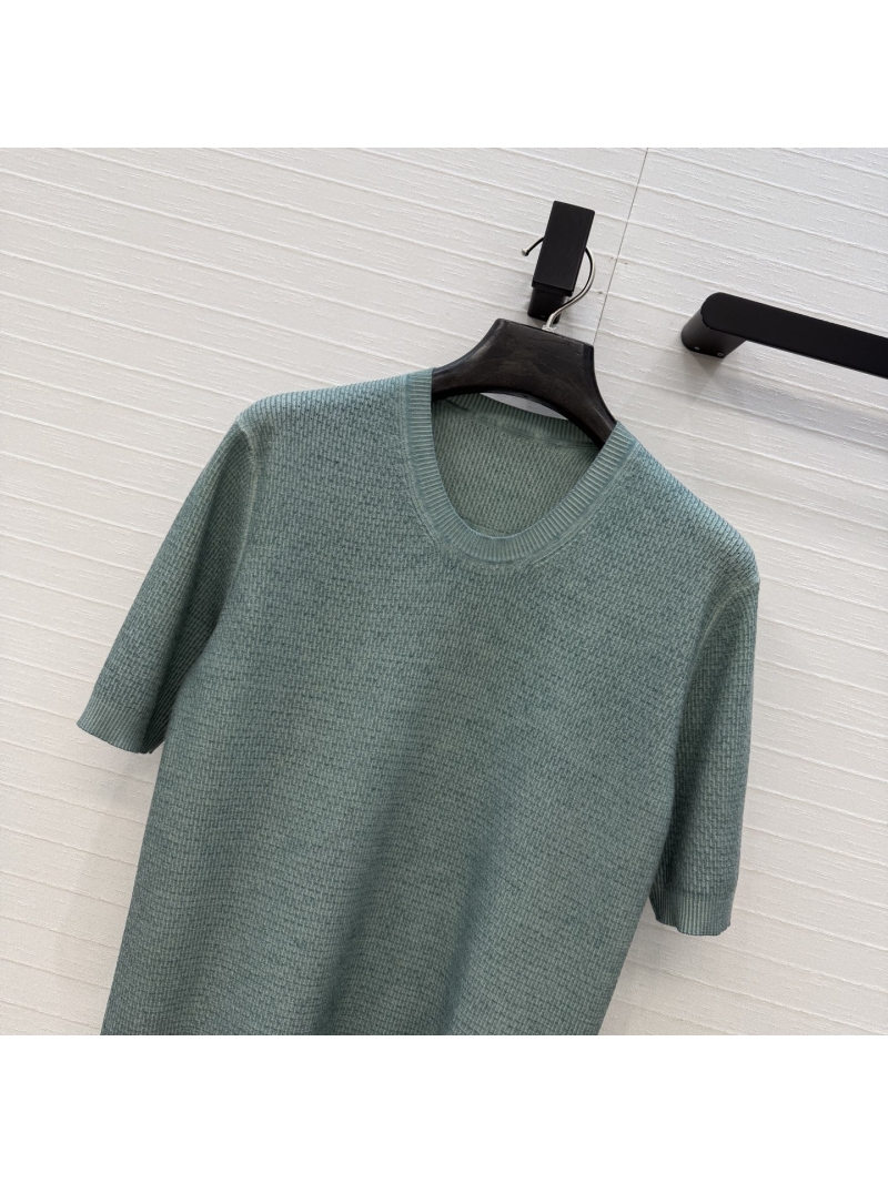 Chloe Exquisite Wool Knit U-Neck Top | Bohemian Sage Green Sweater