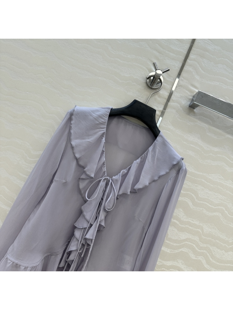 Exclusive Vintage-Inspired Lace Sleeve Silk Blouse | 100% Mulberry Silk | Romantic & Luxurious