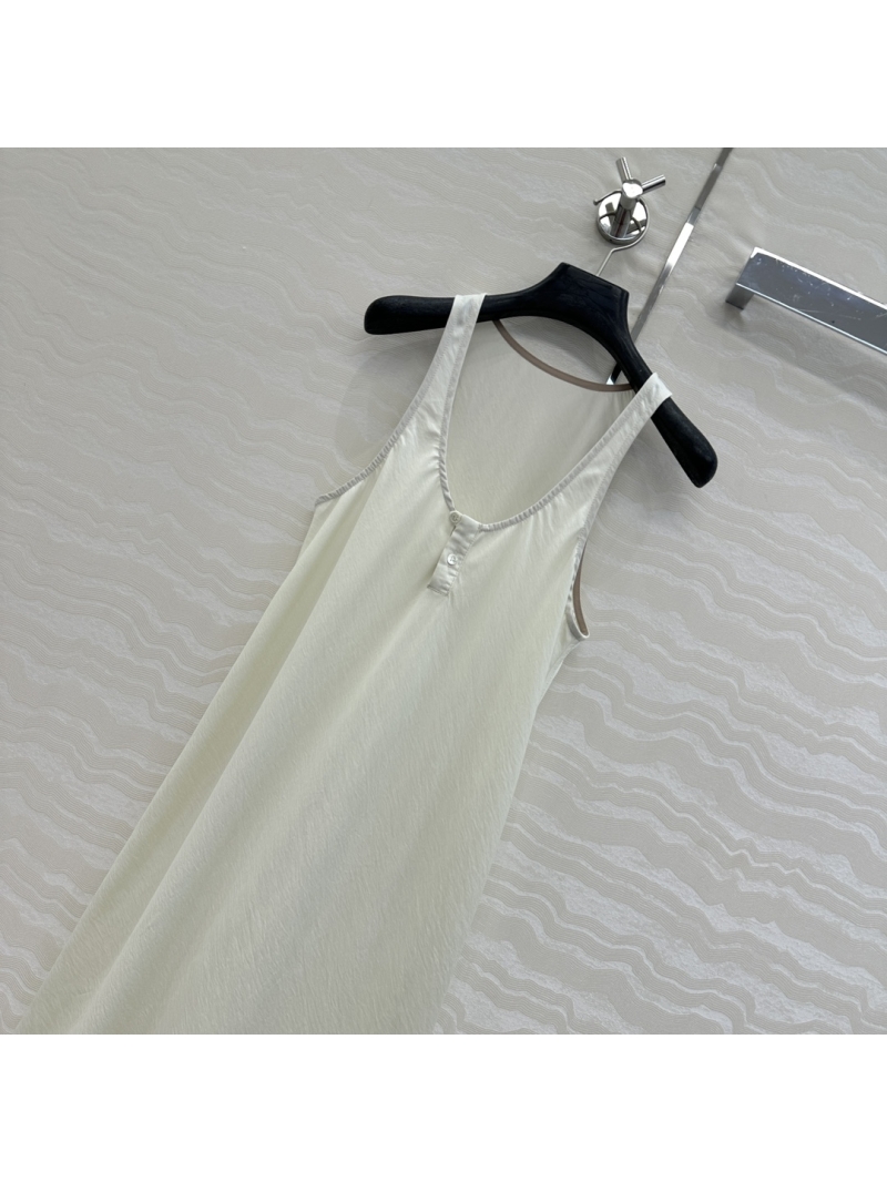 Lemaire Lyocell Dry Silk Bias-Cut Minimalist Maxi Dress