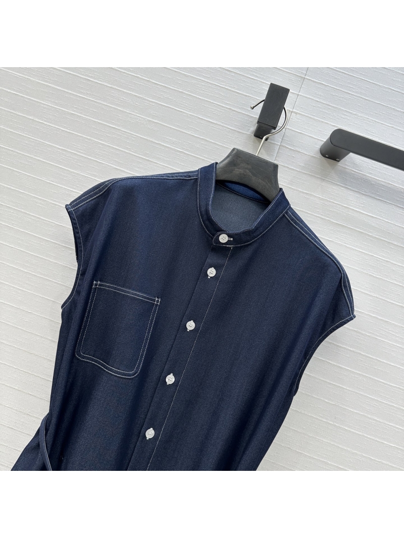 Dior Spring/Summer 2025 Denim Drop-Shoulder Shirt - Casual Chic