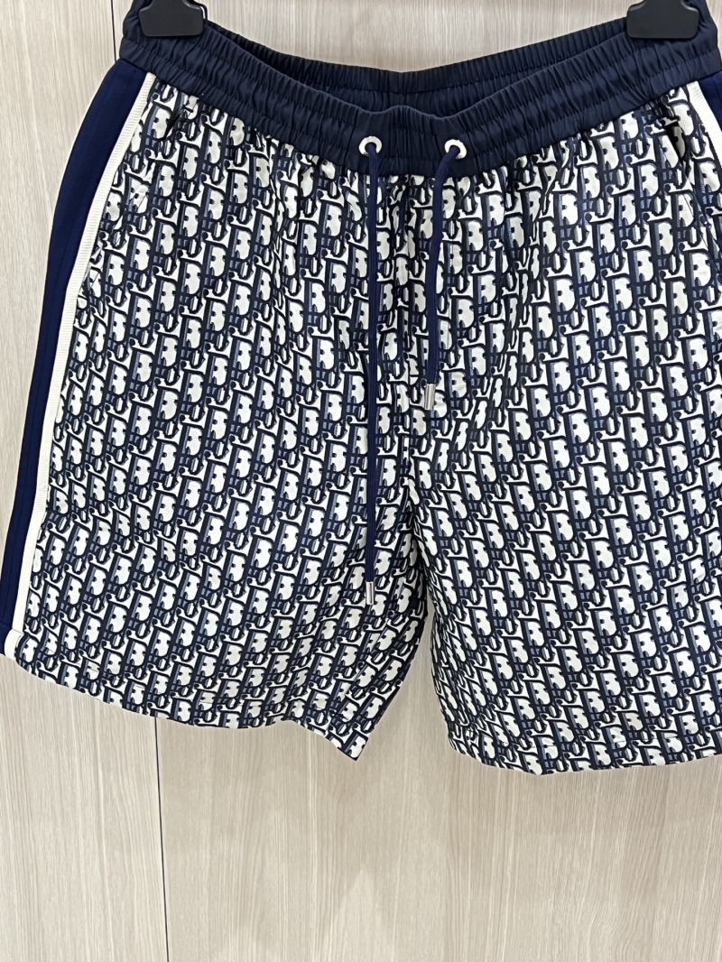 Dior Classic Jacquard Casual Shorts - Luxe Blue & White Blend