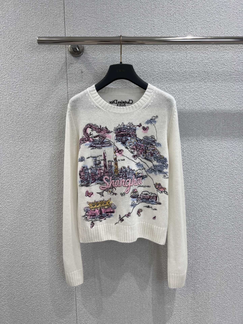 Dior Early Autumn Luxe Cashmere Sweater - Shanghai Embroidery