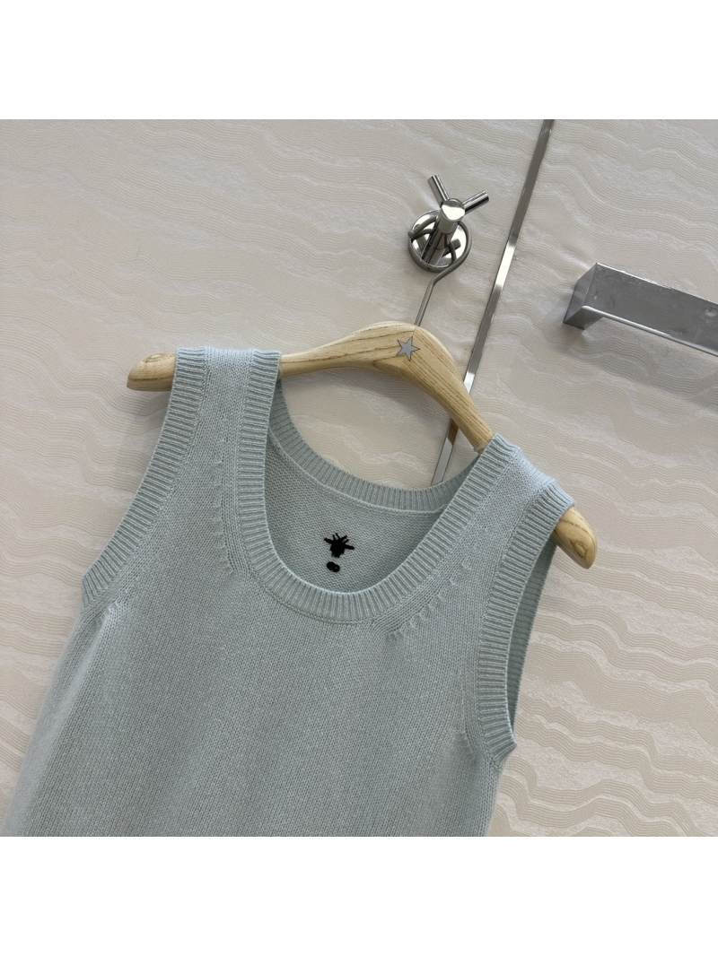 Dior MissDior Luxe Cashmere Vest in New Colorway - Timeless U-Neck Silhouette