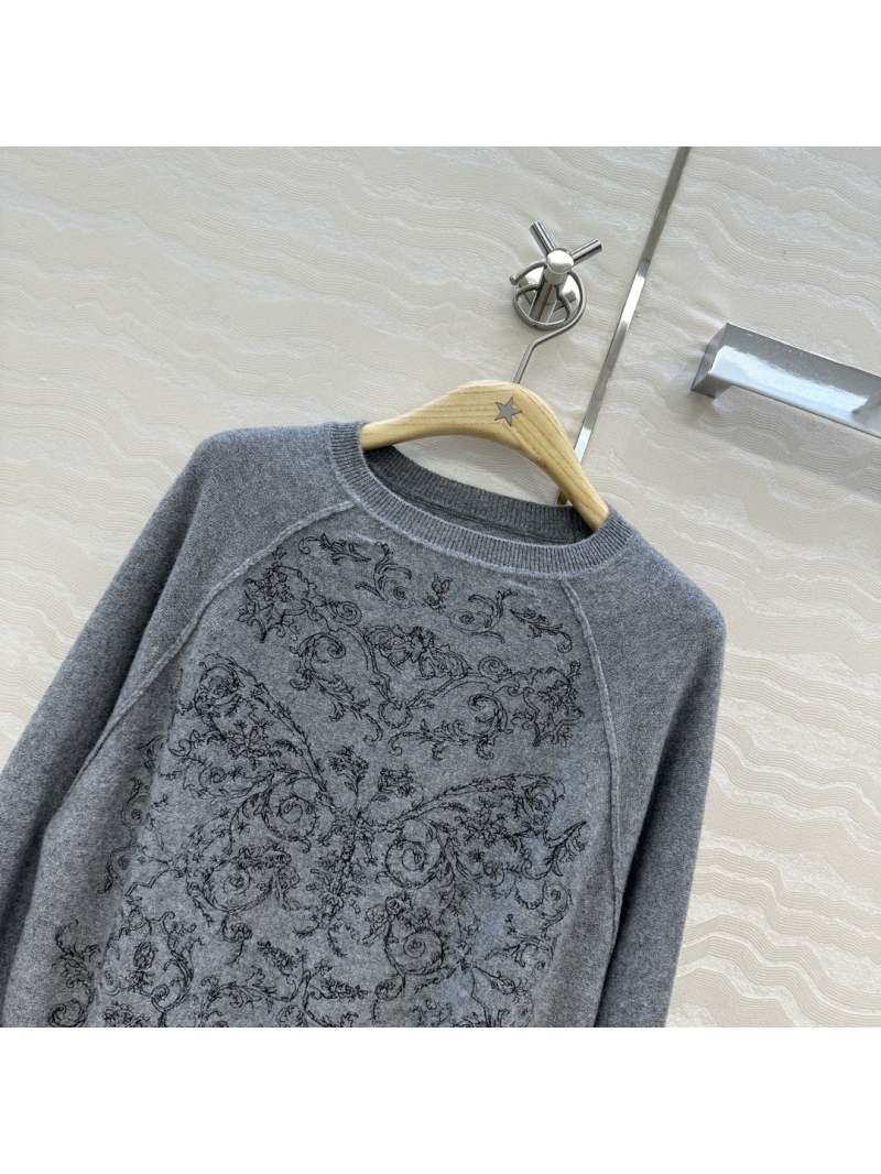 Dior Miss Dior Spring 2026 Limited Edition Secret Garden Embroidered Cashmere Sweater